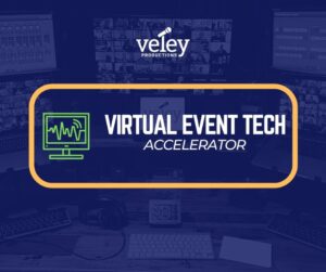 Virtual Event Tech Accelerator Logo Blue