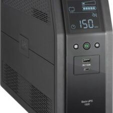 Uninterruptible Power Supply 1500VA 10-Outlet:2-USB Battery Back-Up and Surge Protector 1500VA